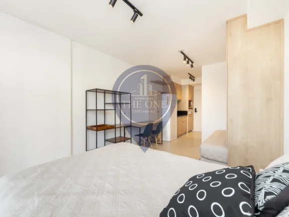 Imagem Venda de Apartamento de 1 Quarto na Cidade de São Paulo-SP, Bairro Pinheiros: Suite, Sala, Banheiro, 27m² de área!