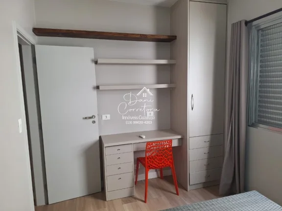 Imagem Apartamento à venda em Guarujá-SP: 2 quartos, 2 suítes, 2 salas, 2 banheiros, 1 vaga, 60 m² na Vila Alzira! Venha conferir!