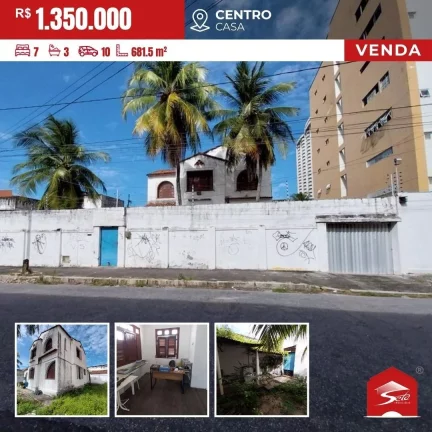 (CA8241) Casa localizada no Centro, medindo 681,50m²