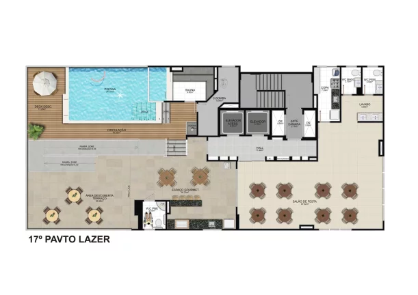Imagem Apartamento Alto Padrão, 03 Quartos, 01 Suite, Suite Canadense, Area de Lazer Completa, 03 Vagas de Garagem, 117,48 mts2, Praia do Morro, Guarapari - ES