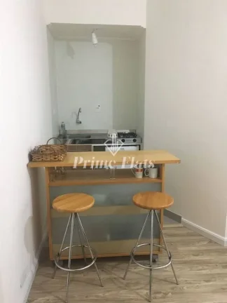 Imagem Flat disponível para locação no Condomínio Edifício Moema Studium, com 35m², 1 dormitório e 1 vaga