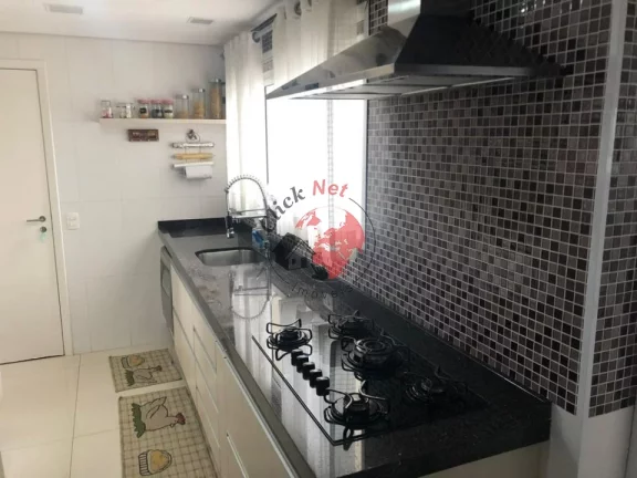 Imagem Lindo apartamento todo mobiliado à venda, em andar alto, no Centro, São Bernardo do Campo, com 3 suítes, 3 vagas, 155m².