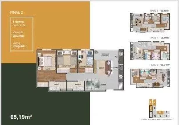 Apartamento à venda em Barueri, Vila São Luiz (Valparaizo), com 3 quartos, 65m2