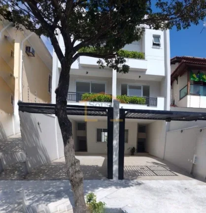Imagem Sobrado novo, 3 suítes com sacada, escritório, sala de estar com sacada, hall de entrada, lavabo, ...