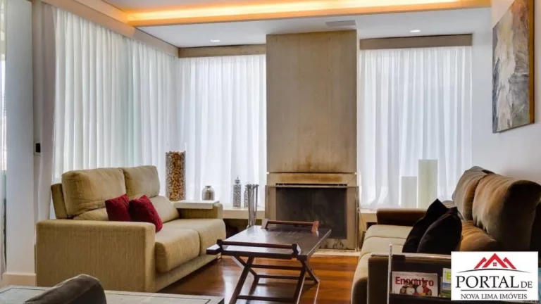 Imagem Casa maravilhosa a venda no Belvedere em Belo Horizonte, construída em área equivalente a 2 lotes, área de lazer com piscina aquecida