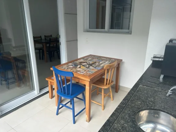 Imagem APARTAMENTO PRAIA GRANDE com 2 dormitórios sendo 1 suíte,1 vaga de garagem,varanda gourmet com churrasqueira