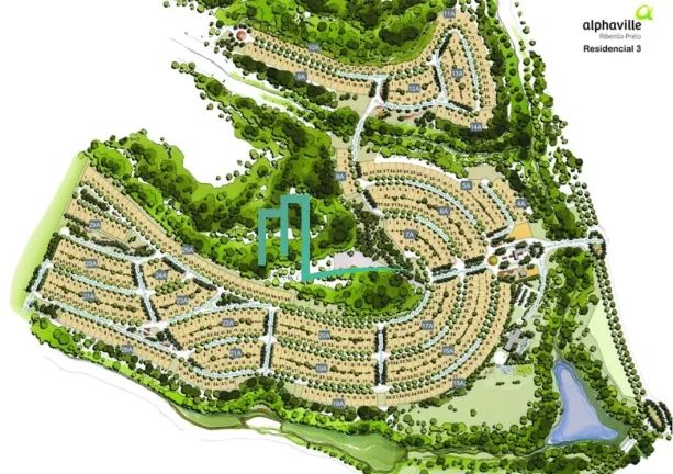 Imagem EXCELENTE TERRENO A VENDA EM CONDOMINIO FECHADO ALPHAVILLE 3 EM RIBEIRÃO PRETO - SP