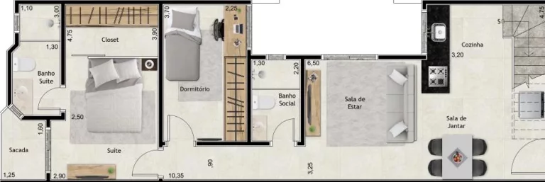 Imagem Apartamento sem Condomínio para Venda em Santo André / SP no bairro Parque das Nações