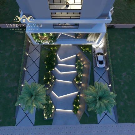 Imagem Venda de Apartamento no EDIF. SUNSET na região central em Foz do Iguaçu-PR 2 Quartos 1 Suíte 2 Salas 1 Vaga de Garagem 71,20m² Edifício Moderno