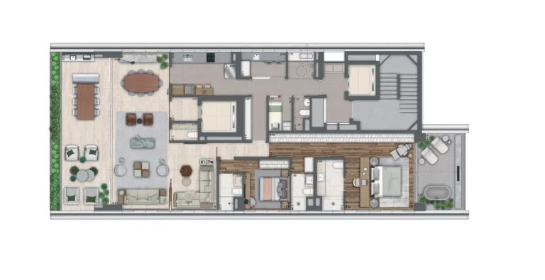 Imagem Apartamento com 240m2, 3 suítes e 3 vagas a venda no Jardins, São Paulo