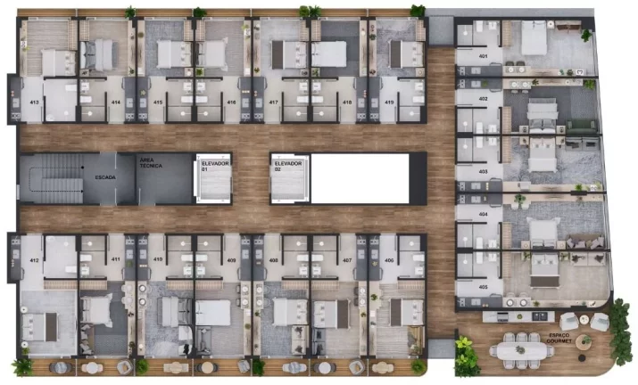Imagem Flat à venda, 59 m² por R$ 859.900,00 - Cabo Branco - João Pessoa/PB