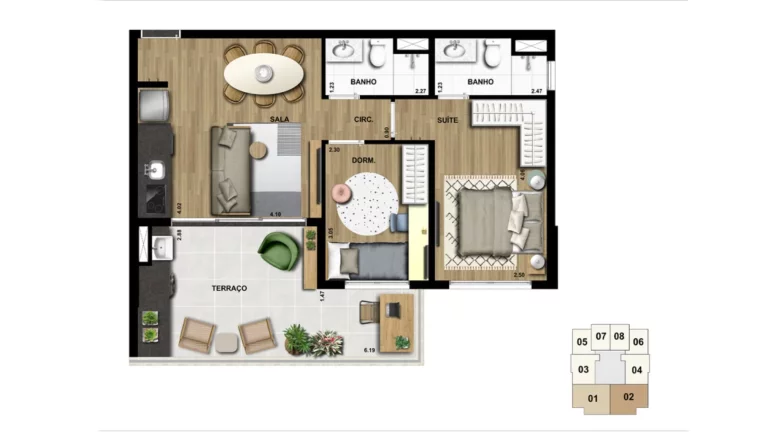 Imagem Apartamento com 1 quarto a venda em Campo Belo São Paulo SP, apartment in São Paulo Brazil, apartamento 1 dormitório no bairro Campo Belo São Paulo