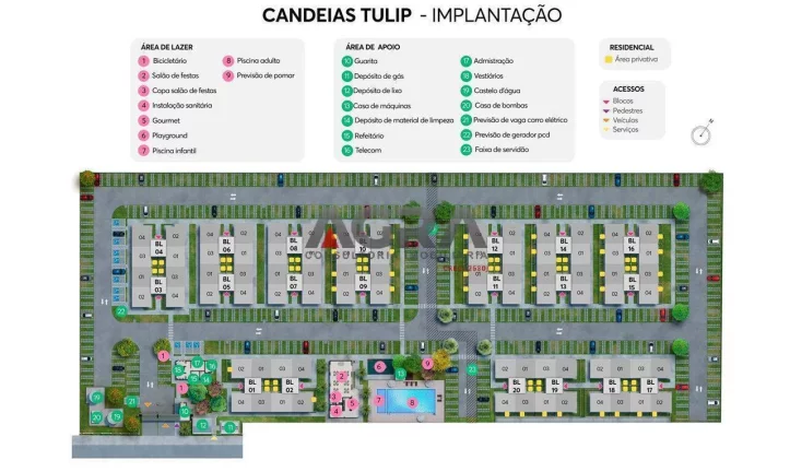 Imagem AGRA Imobiliária vende Candeias Tulip. Apartamentos de 2 quartos