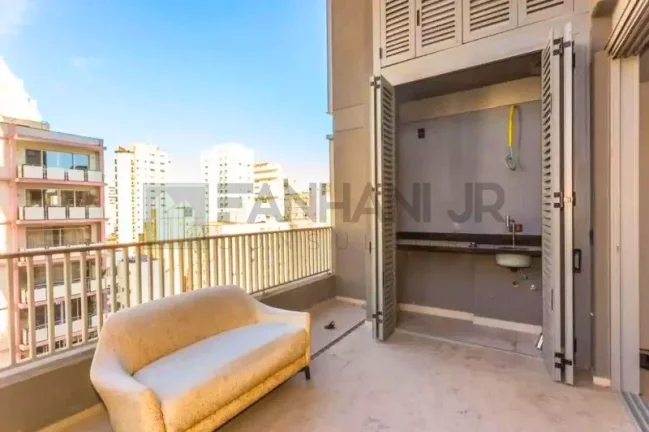 Imagem Imóvel de alto padrão: Apartamento à venda ou locação em São Paulo-SP, Cerqueira César - 1 quarto, 1 suíte, 2 salas, 2 banheiros, 1 vaga, 105m².