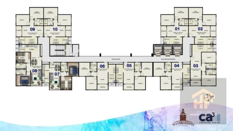 Imagem Apartamentos de Lançamento com 2 Quartos em Boa Viagem, Recife
