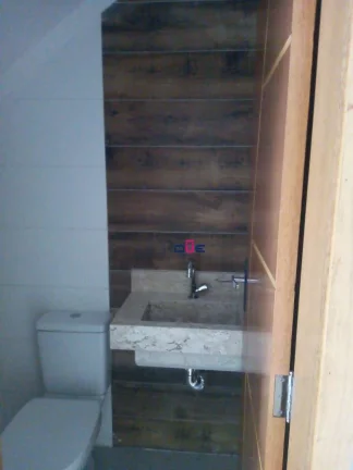 Imagem Sobreposta alta duplex com 3 suítes e lazer completo no Boqueirão, Santos