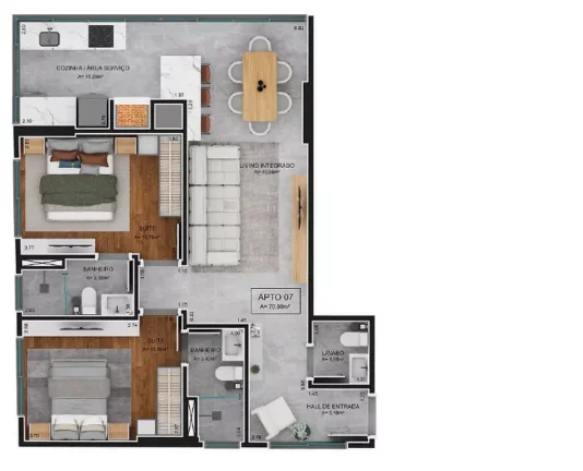 Imagem Villa Fortuny - Breve Lançamento - Apartamento à venda no bairro Jardim Dourado - Porto Belo/SC