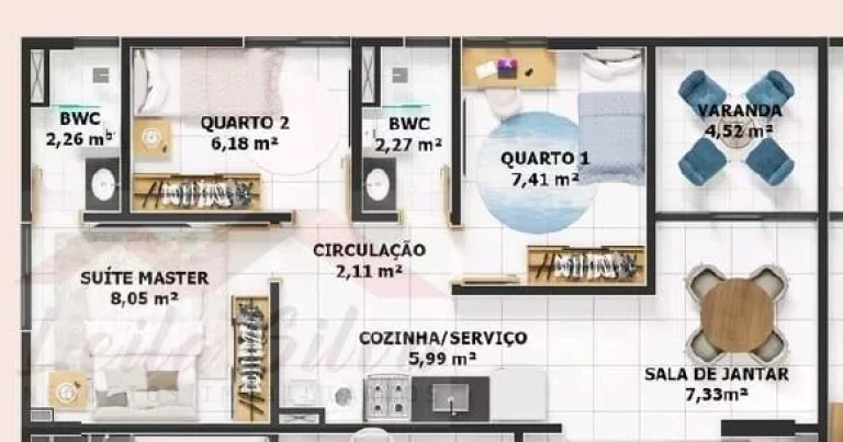 Imagem Apartamento 3 dormitórios para Venda em Teresina, Santa Isabel, 3 dormitórios, 1 suíte, 2 banheiros, 2 vagas