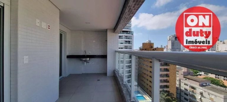 Imagem Apartamento com 2 dormitórios à venda, 72 m² por R$ 1.060.000,00 - Boqueirão - Santos/SP