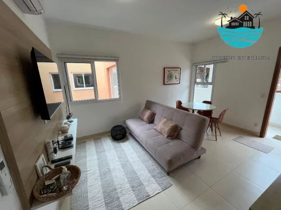 Imagem Apartamento para locação em Juquehy, 30 metros da praia e com 1 dormitório, acomodação p/ 1 casal e 2 filhos, bem localizado | Juquehy Imobiliária