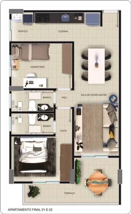 Imagem APARTAMENTO COM 68.13 m² - FORTE - PRAIA GRANDE SP