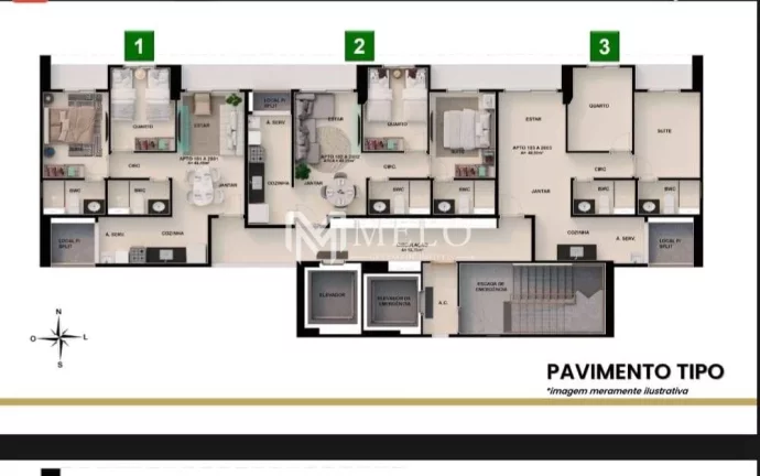 Imagem Oportunidade em ROSARINHO: 49m²,02qts, 01suíte, 03vagas..