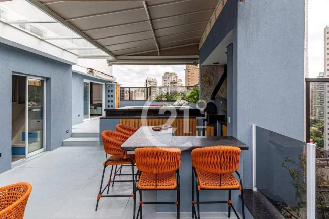 Imagem Cobertura com 4 dormitórios à venda, 400 m² por R$ 9.800.000,00 - Moema - São Paulo/SP