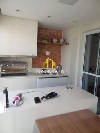 Imagem Apto venda 3 dorm vista piscina andar alto, 123m Cond Domo Life SBC SP