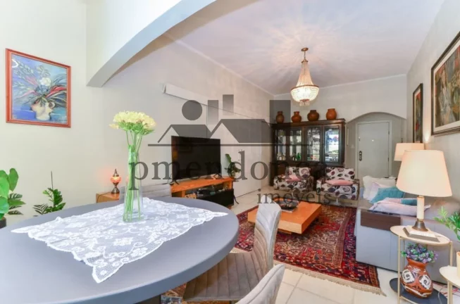 Imagem Apartamento em Higienópolis prédio badalado com 106m², 3 quartos e 1 vaga.