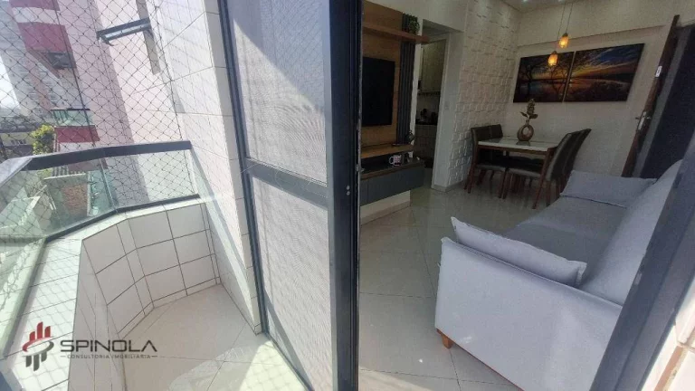Imagem Apartamento com 1 dormitório à venda, 42 m² por R$ 320.000,00 - Vila Caiçara - Praia Grande/SP