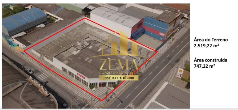 Imagem Predio Comercial 5559,77m2 de área total, construidos 747 + 2519 M2