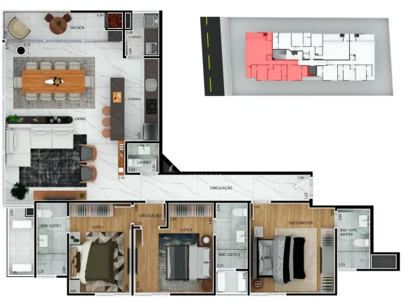 Imagem Apartamento com 3 quartos à Venda, América - Joinville-2032