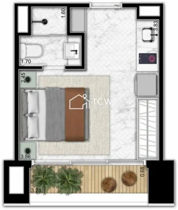 Imagem Apartamento à venda no bairro Itaim Bibi - São Paulo/SP, Zona Sul