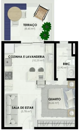 Imagem Apartamento em Bacacheri, Curitiba/PR