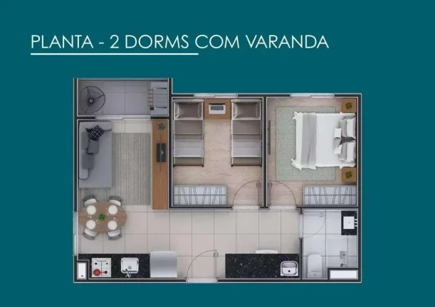 Imagem Breve Lançamento 2 dormitórios Park View Santo André