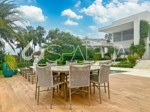 Imagem Casa de campo moderna, acabamento de alto nível, 5 suítes e vista para o lago à venda no Residencial Fazenda Alvorada em Porto Feliz