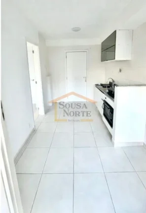 Imagem Apartamento de 31 m² com sala integrada à cozinha, varanda, cozinha equipada com fogão e forno el...