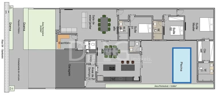Imagem Casa à venda com 330 m² | Santorini Residencial Club | Paulínia - SP