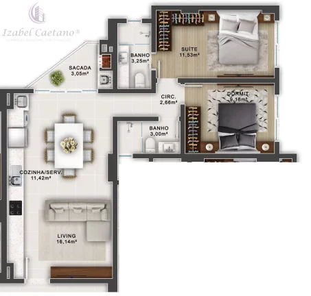 Imagem Apartamento 2 quartos à venda em Itapema- SC