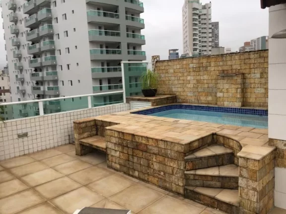 Cobertura Duplex com Piscina Privativa à venda com 3 dormitórios e 2 vagas, 295 M² POR R$ 1.990.000,00 - GONZAGA - SANTOS/SP