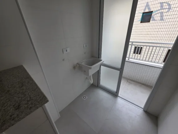 Imagem Apartamento na Guilhermina em Praia Grande com 2 Quartos Frente Mar
