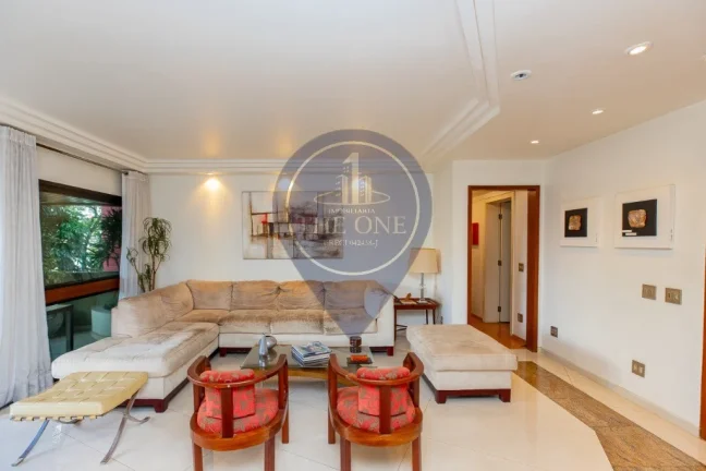 Imagem Apartamento de Luxo à Venda em Indianópolis, São Paulo-SP: 4 Quartos, 4 Suítes, 2 Salas, 4 Banheiros, 3 Vagas de Garagem, 200m²!