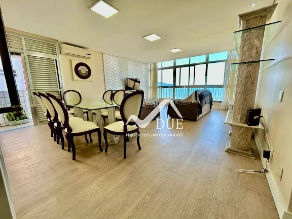 Imagem Oportunidade de apartamento frente mar com vista panorâmica da Orla de Santos, no Miolinho da Pompéia.