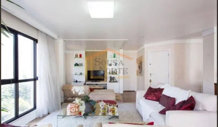 Imagem Apartamento com 150m², um apartamento por andar. Dispõe de 4 dormitórios, sendo 3 suítes com arm...
