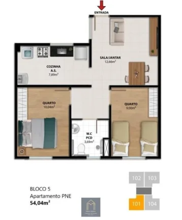 Imagem Apartamento para Venda em Cariacica, Porto de santana, 2 dormitórios, 1 banheiro, 1 vaga