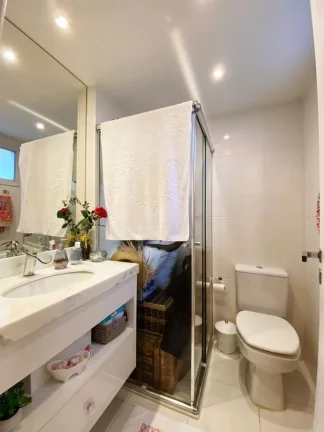 Imagem Apartamento de luxo no coração de Santo André-SP: 3 quartos, 3 suítes, 4 banheiros, 2 vagas na garagem, 115m²! Confira agora no Condomínio Paris Santo André!