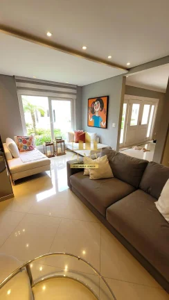 Imagem Sobrado Condomínio, 391 m2, 4 sts,Piscina,Sauna,Amplo Gourmet, Mobiliada