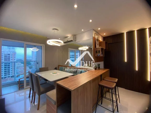 Imagem Apartamento porteira fechada, com 2 dormitórios à venda, 77 m² por R$ 960.000 - Ponta da Praia - Santos/SP