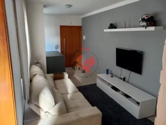 Imagem Cobertura 110M2 ,2 dorm, 1 suíte, 2 varanda , quintal e churrasqueira , 2 vagas, bairro Jardim Bela Vista,Santo André