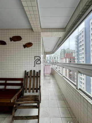 Imagem Apartamento 03 suítes de 123m², vista mar com churrasqueira a carvão, menos de 100 metros do mar no Canto do forte